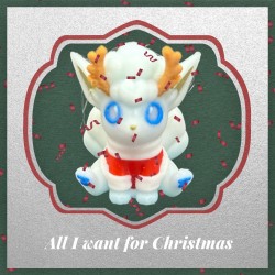 15 SC Multi-colour Christmas Alolan Vulpix Pokemon 3D Printed in PLA UK